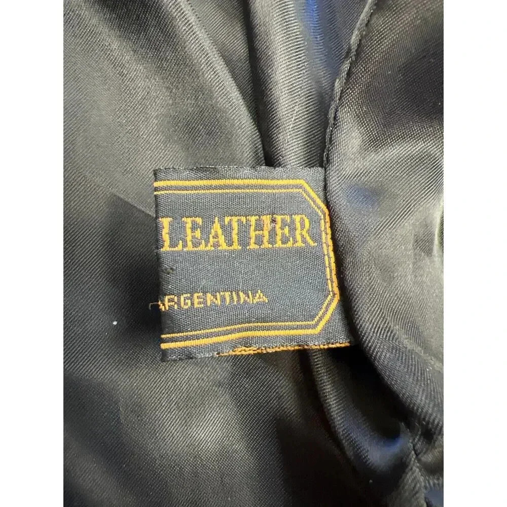 Bettina Rizzi Buenos Aires Designer Womens Black Genuine Leather Full Zi… - Picture 6 of 12